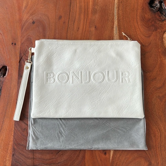 Bonjour/ Au Revoir Clutch - Picture 1 of 5